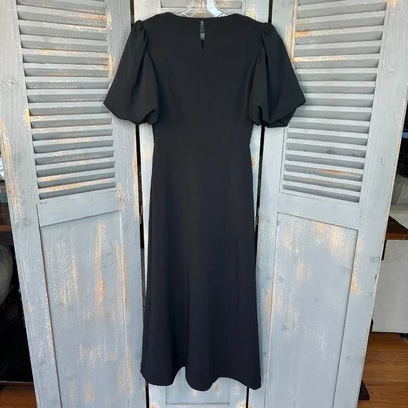 Hill House The Constance Midi Dress Black Sz XS NWT - Picture 13 of 16